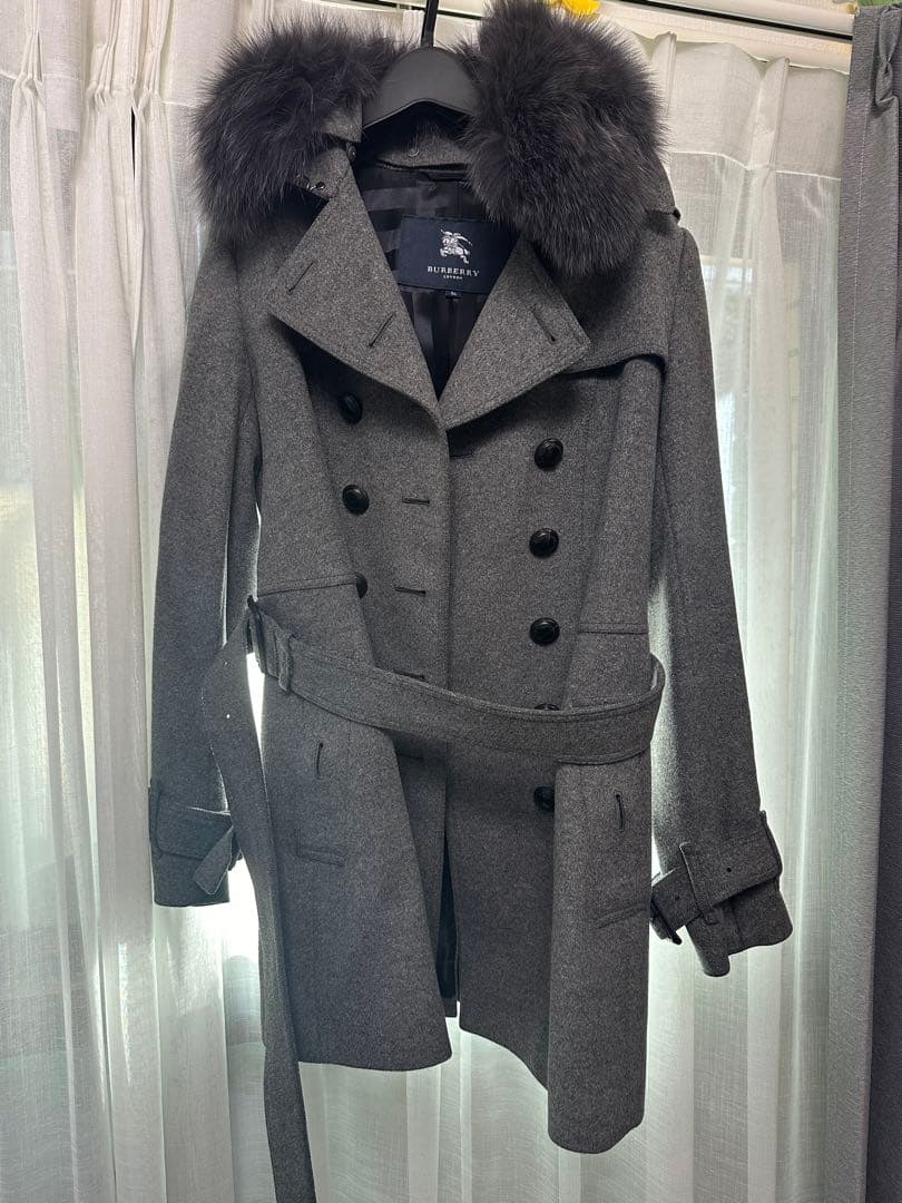BURBERRY グレー ダッフルコート 36
