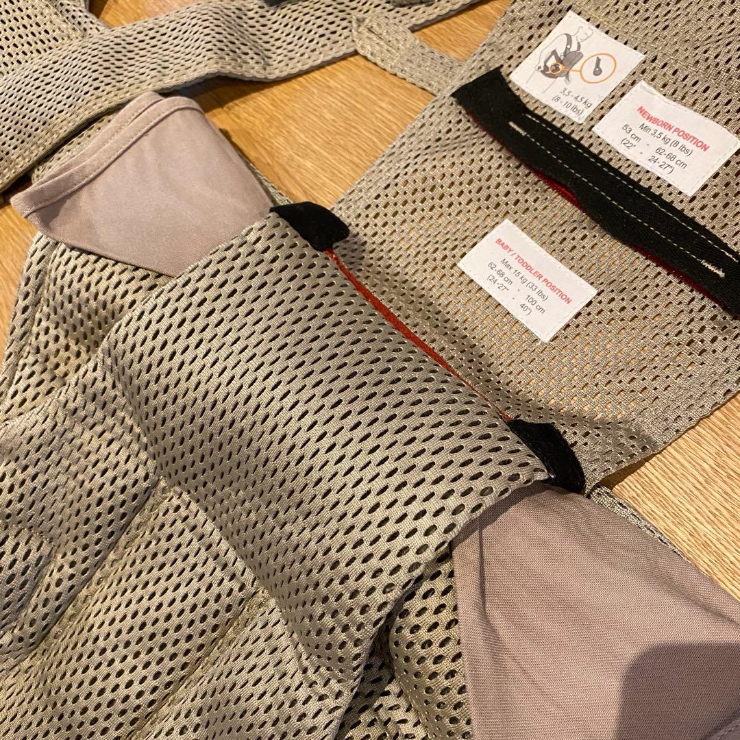 【 BABY BjORN 】 ONE KAI Air メッシュ　グレーベージュ