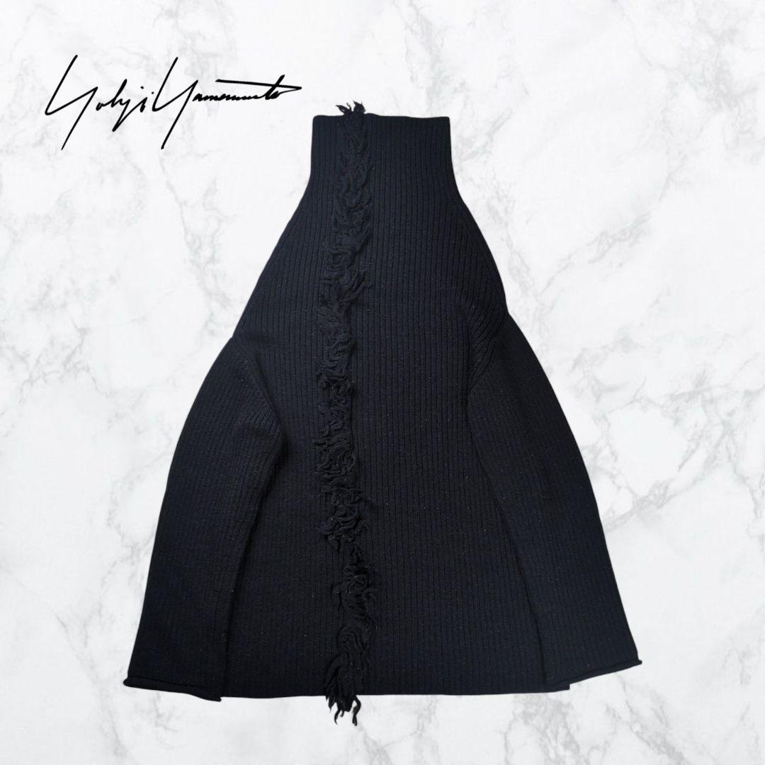 【希少】Y's ワイズ アルパカウール フリンジ オバケニット