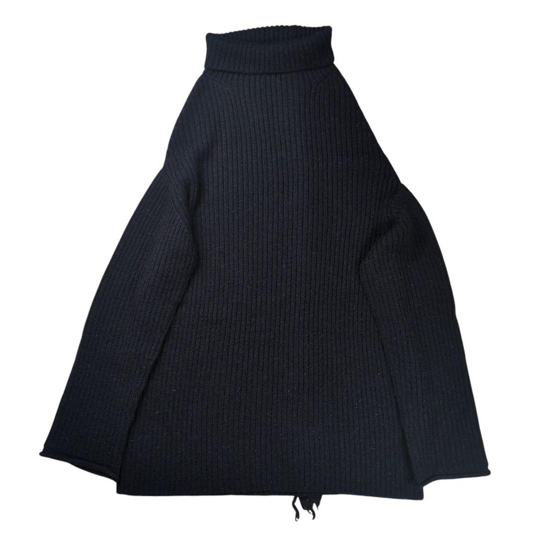 【希少】Y's ワイズ アルパカウール フリンジ オバケニット