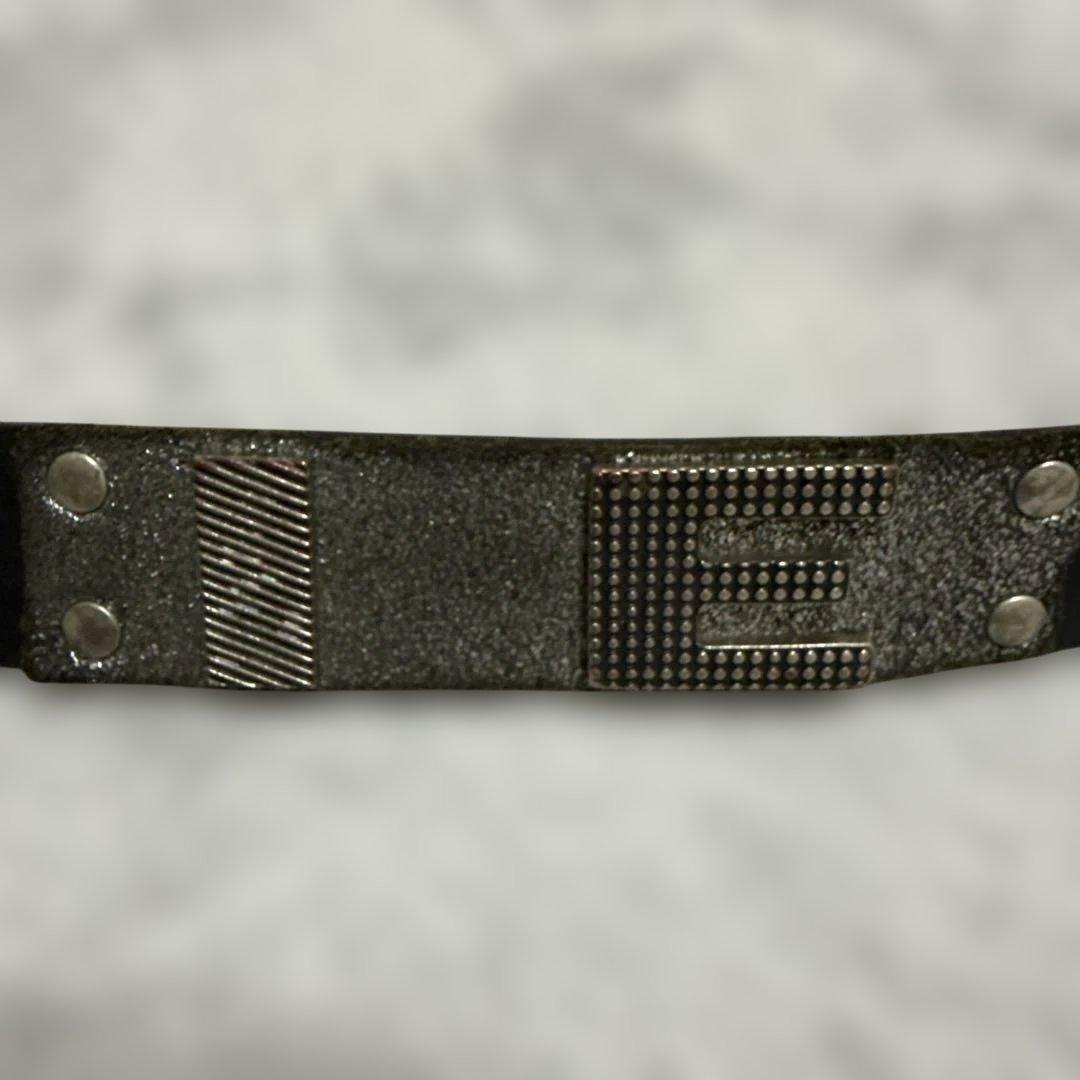 DIESEL ロゴ入り ブラックレザーベルト ディーゼル ベルト