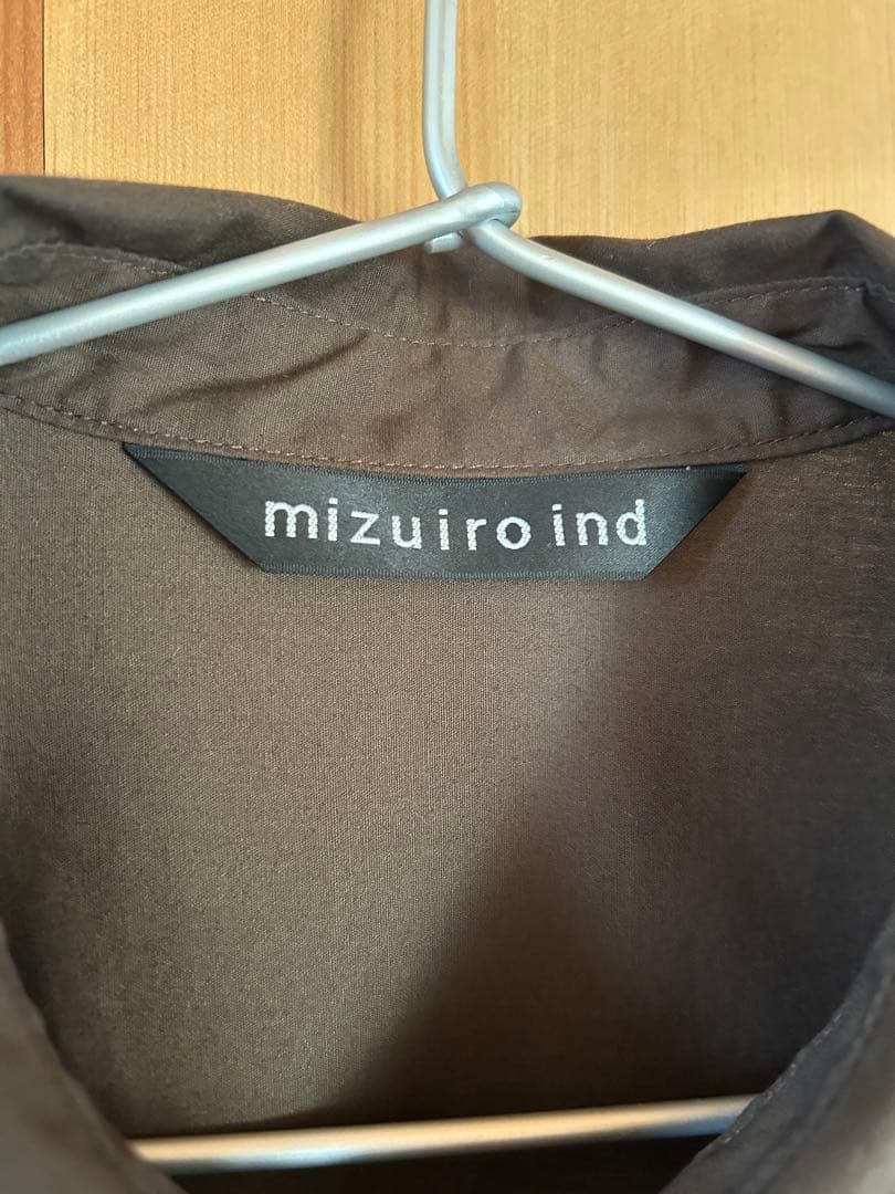 ミズイロインド　バルーンシャツ ブラウン