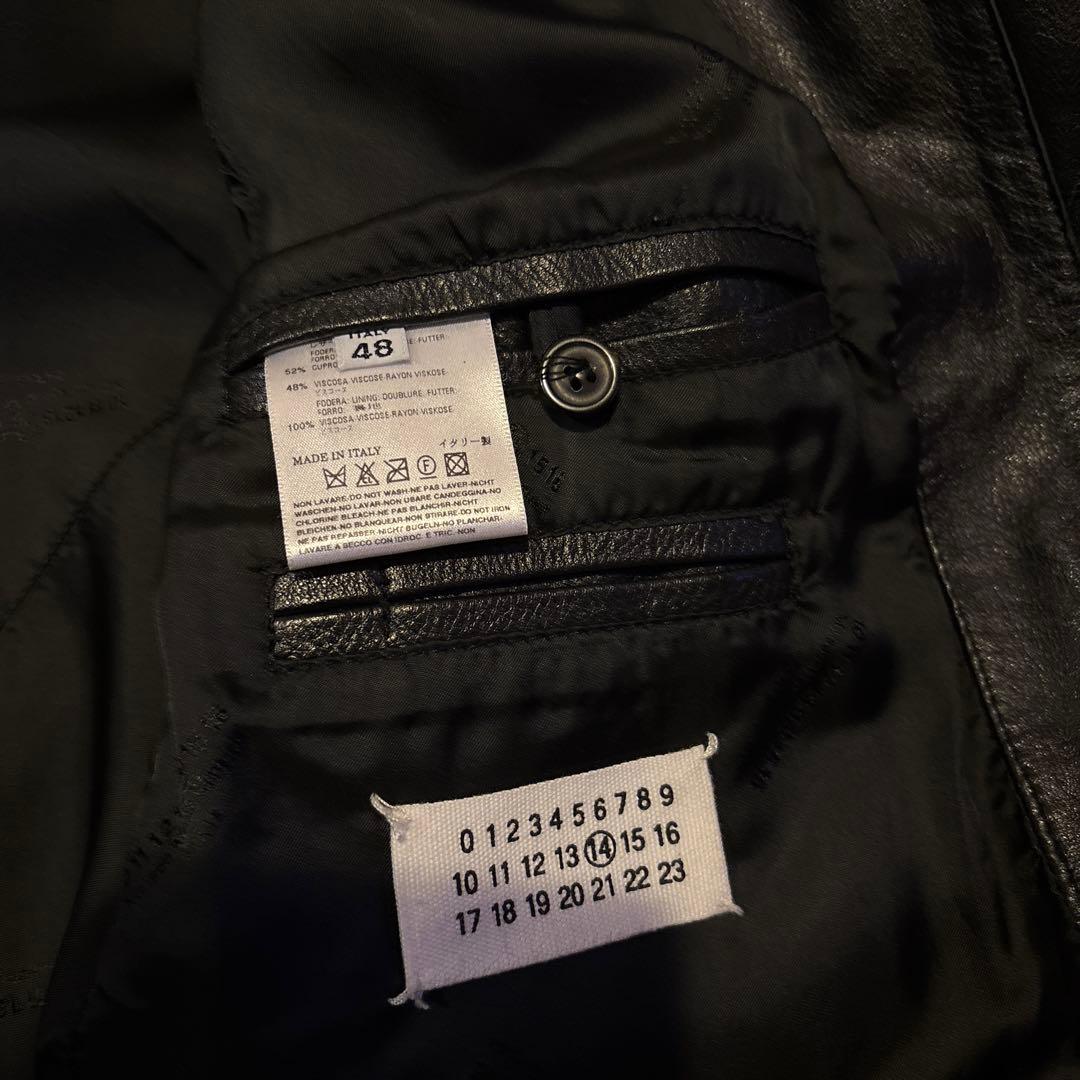 美品マルジェラ本人期07SS八の字ライダース 48