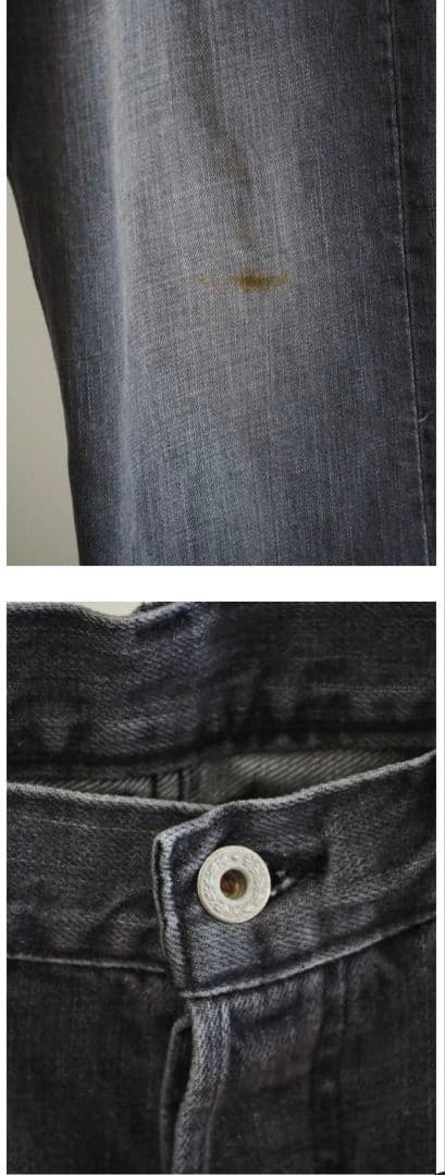 H.UNIT(エイチユニット）/BLACK DENIM USED加工/24AW