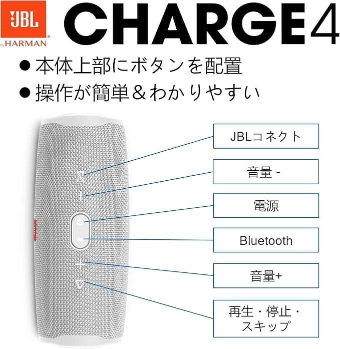 【新品未使用】JBL Charge 4 ポータブルBluetoothスピーカー