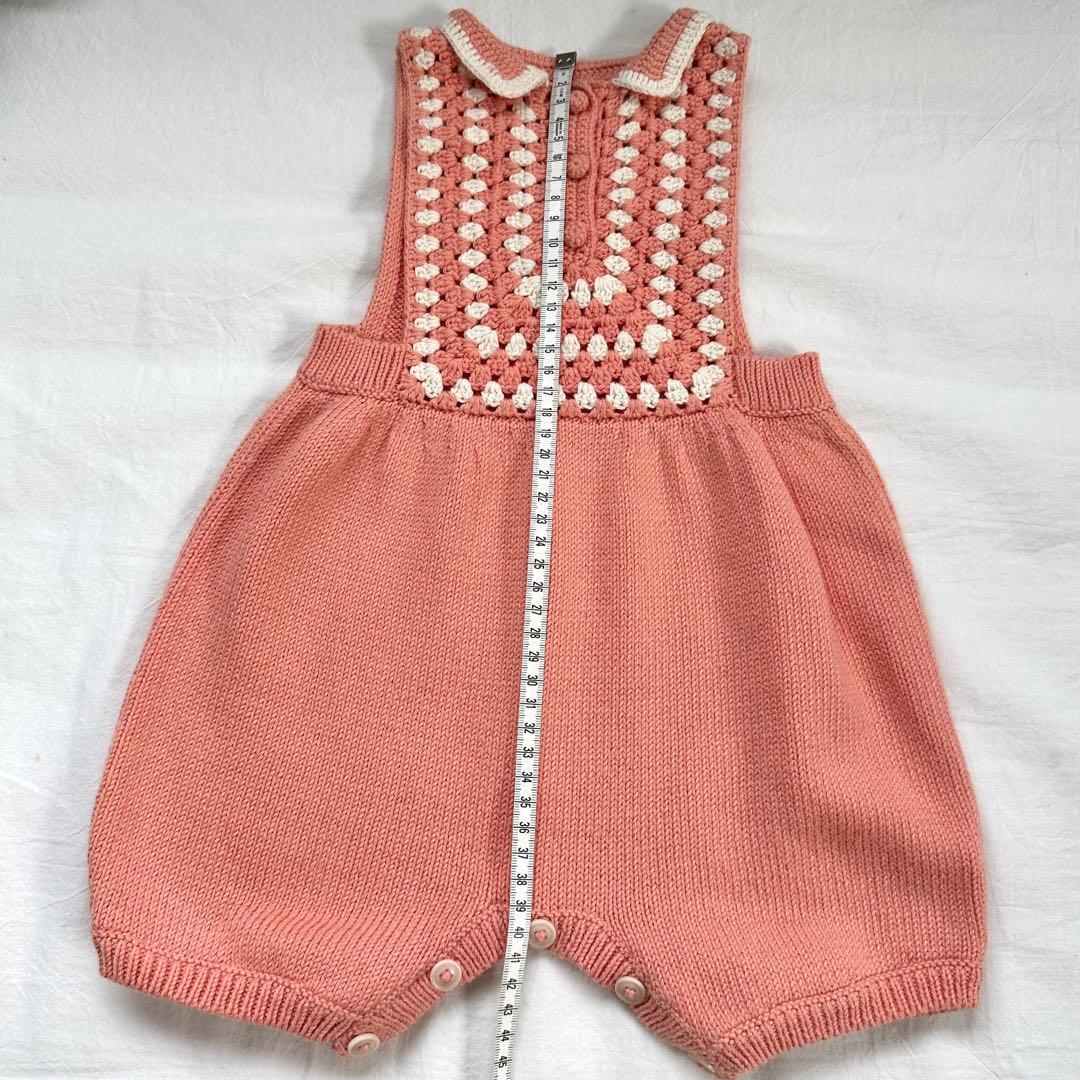misha and puff コットンニットロンパース 18-24m