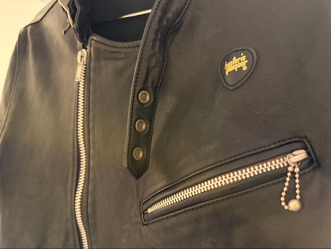 ヒステリックグラマーhysteric grammarライダースジャケットブラック