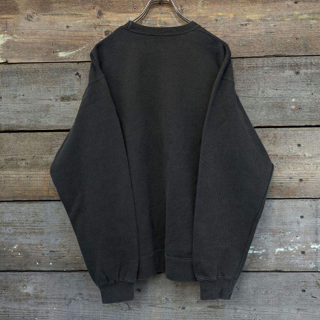 90s　OLD NIKE　ブラックフェード　肉厚　極太アーム　スウェット　XL