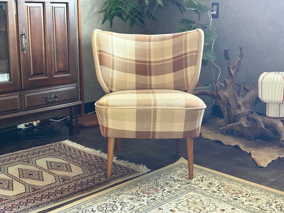 クラッシュゲート　シンプル　　チェック柄　ソファ　北欧テイスト　nZ