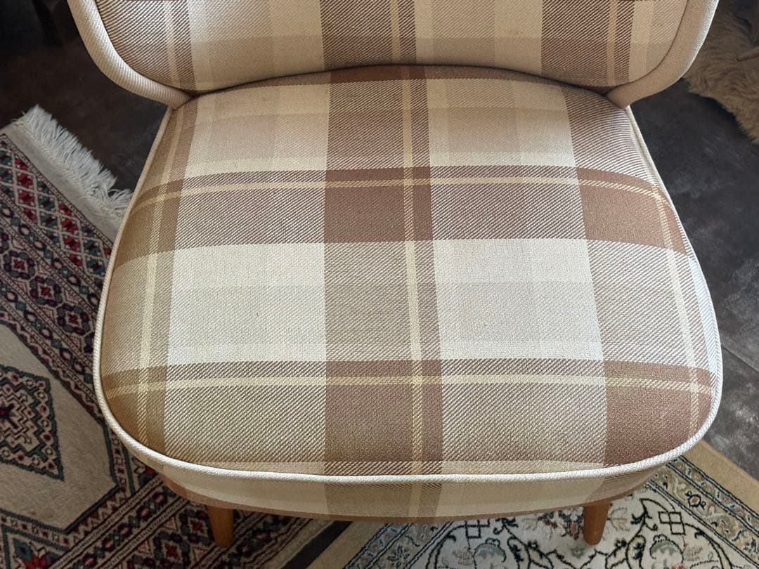 クラッシュゲート　シンプル　　チェック柄　ソファ　北欧テイスト　nZ