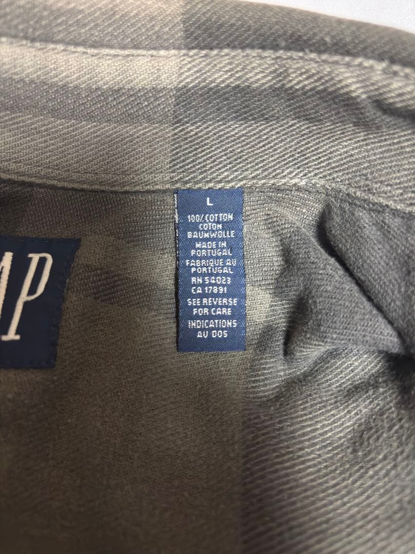 【古着】old GAP 90s vintage ボックスヘビーコットンシャツ L