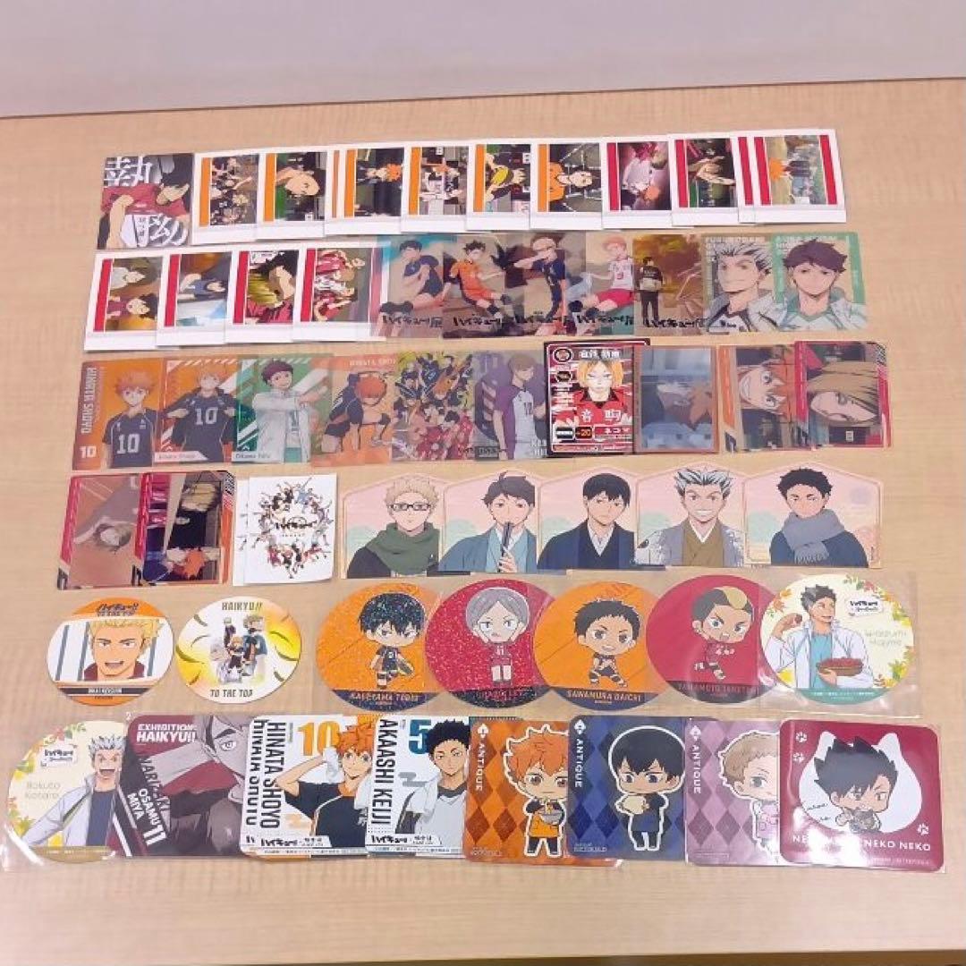 ❶ハイキュー‼︎ 色紙 紙類 缶バッジ もちマスコットなど 大量 まとめ売り