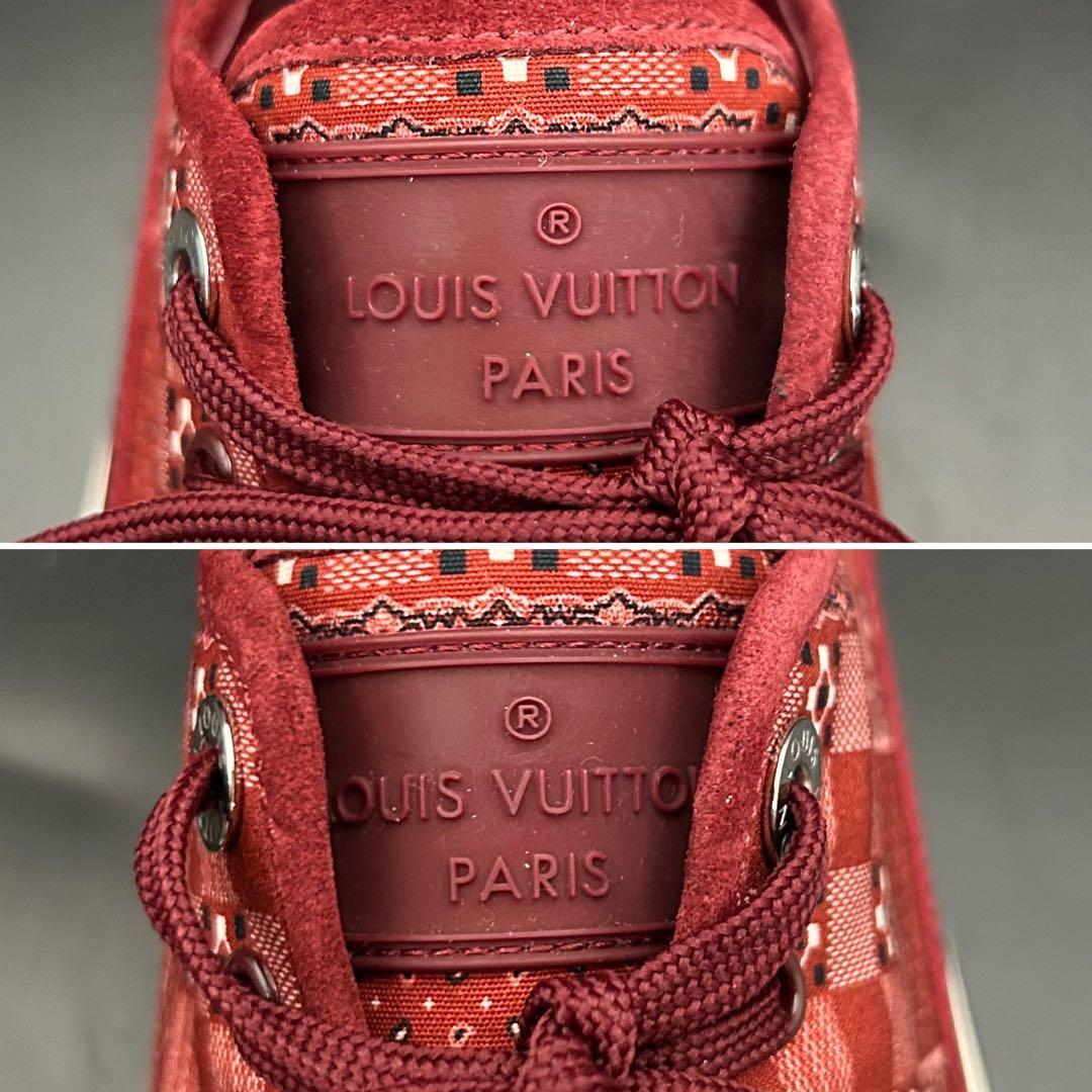 【専用】ルイヴィトン オンザロード スニーカー バンダナ柄 メンズ ボルドー 9