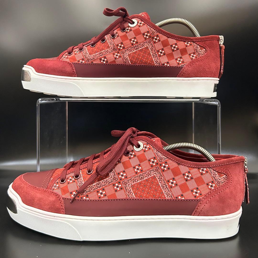 【専用】ルイヴィトン オンザロード スニーカー バンダナ柄 メンズ ボルドー 9