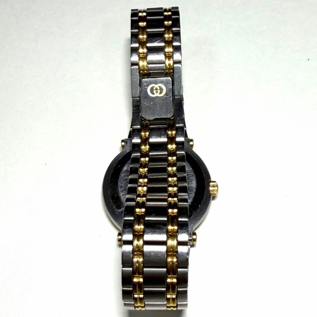 稼働品★GUCCIグッチ腕時計 アイボリー デイト QZ 9000L 2ERY