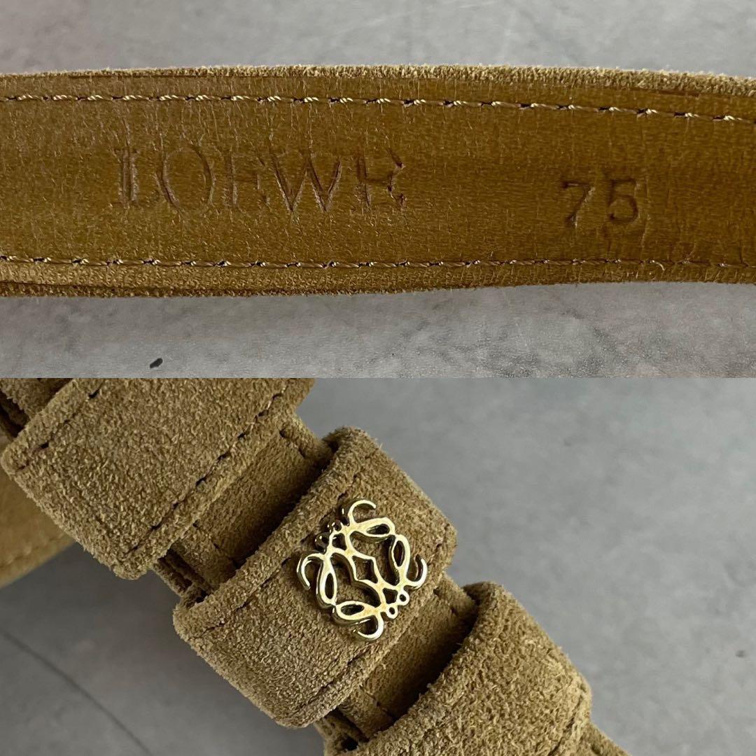 超希少 美品✨LOEWE 2wayミニウエストバッグ アナグラム スエード 総柄