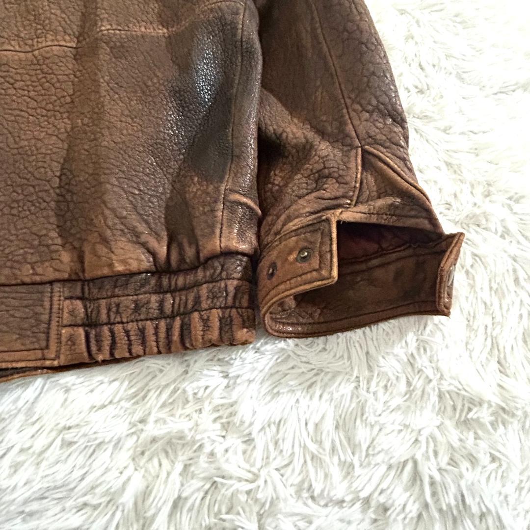 Wind Armor 本革 G-1型 ボアレザージャケット L ヴィンテージ