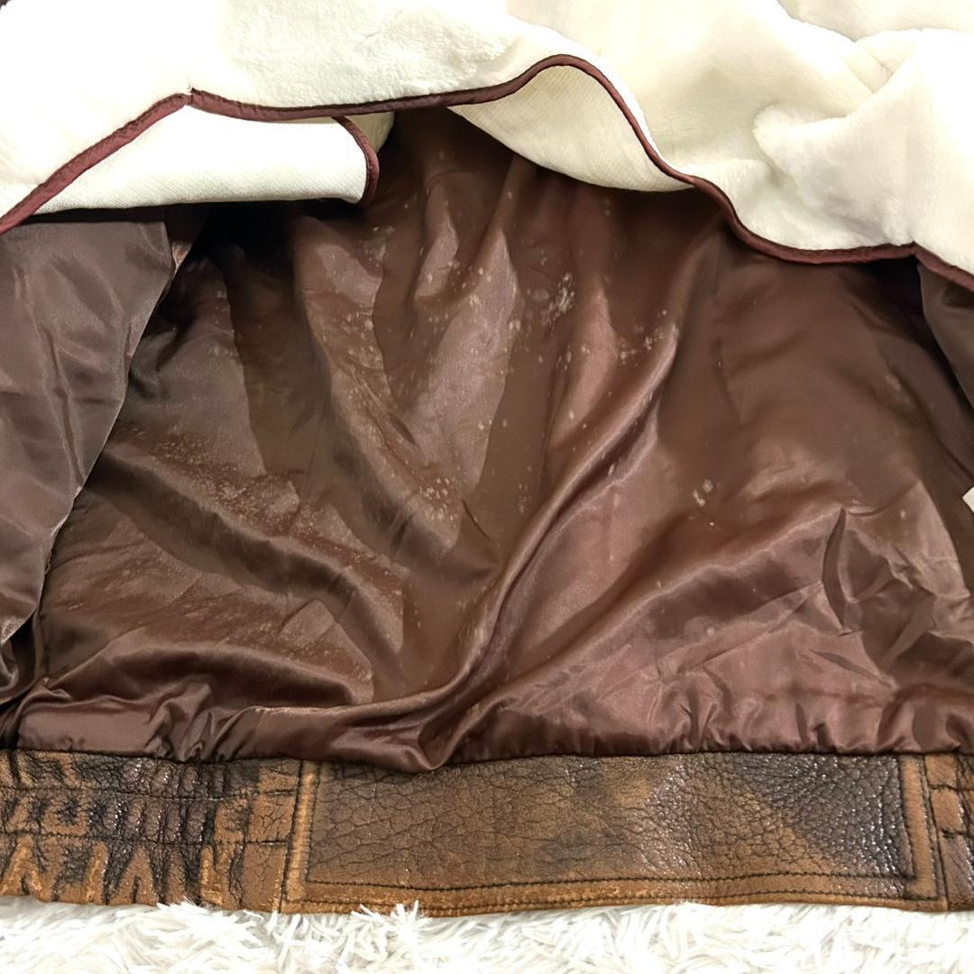 Wind Armor 本革 G-1型 ボアレザージャケット L ヴィンテージ