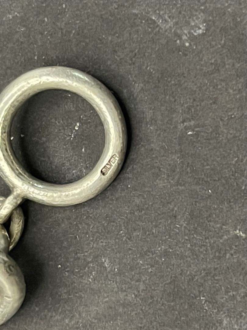 シルバー925製　極太！あずきチェーンブレスレット　約23cm 線径3.5mm