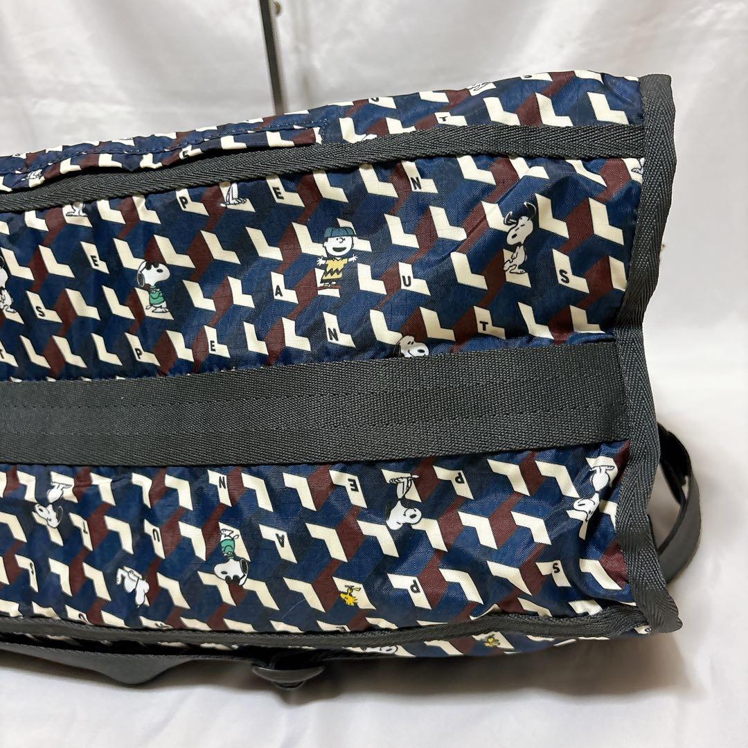 【美品】レスポートサック スヌーピー ボストンバッグ 2way 大容量 旅行