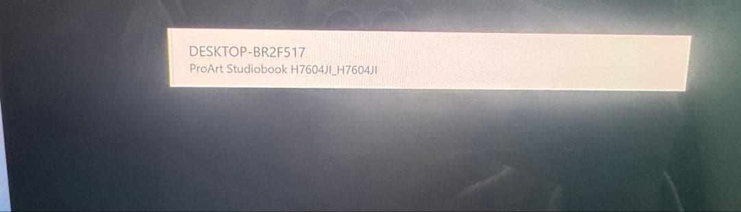 Windowsノート本体 ASUS ProArt Studiobook H7604JI