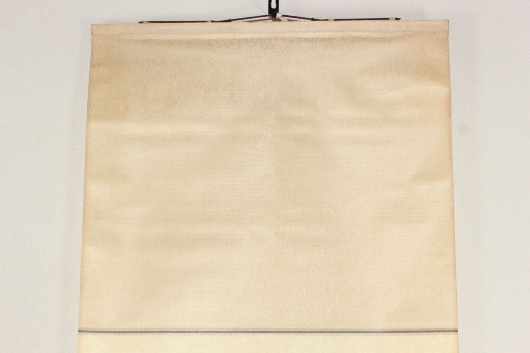 No5398 掛軸　陳其中　葡萄小禽図　紙本　中国画　水墨画　古画　送料無料