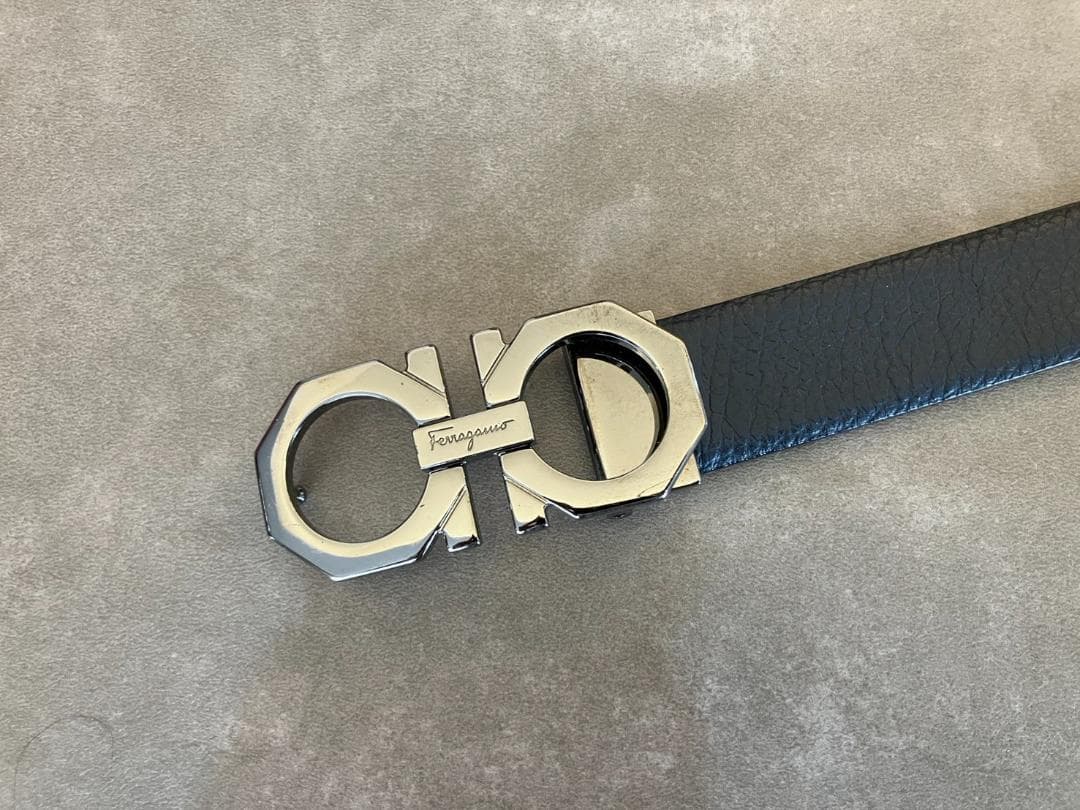 ⭐本月限定⭐ フェラガモ ダブルガンチーニベルト リバーシブル 八角形モデル