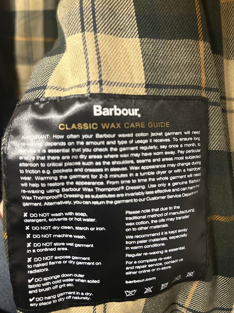 Barbour OS TRANSPORT WAX JAKET 40インチ2024