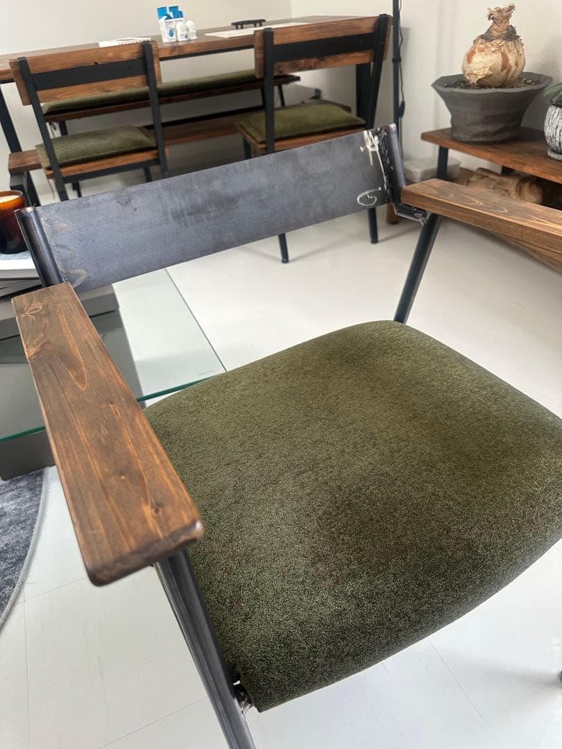 【industrial-branch】ビンテージウッドチェア