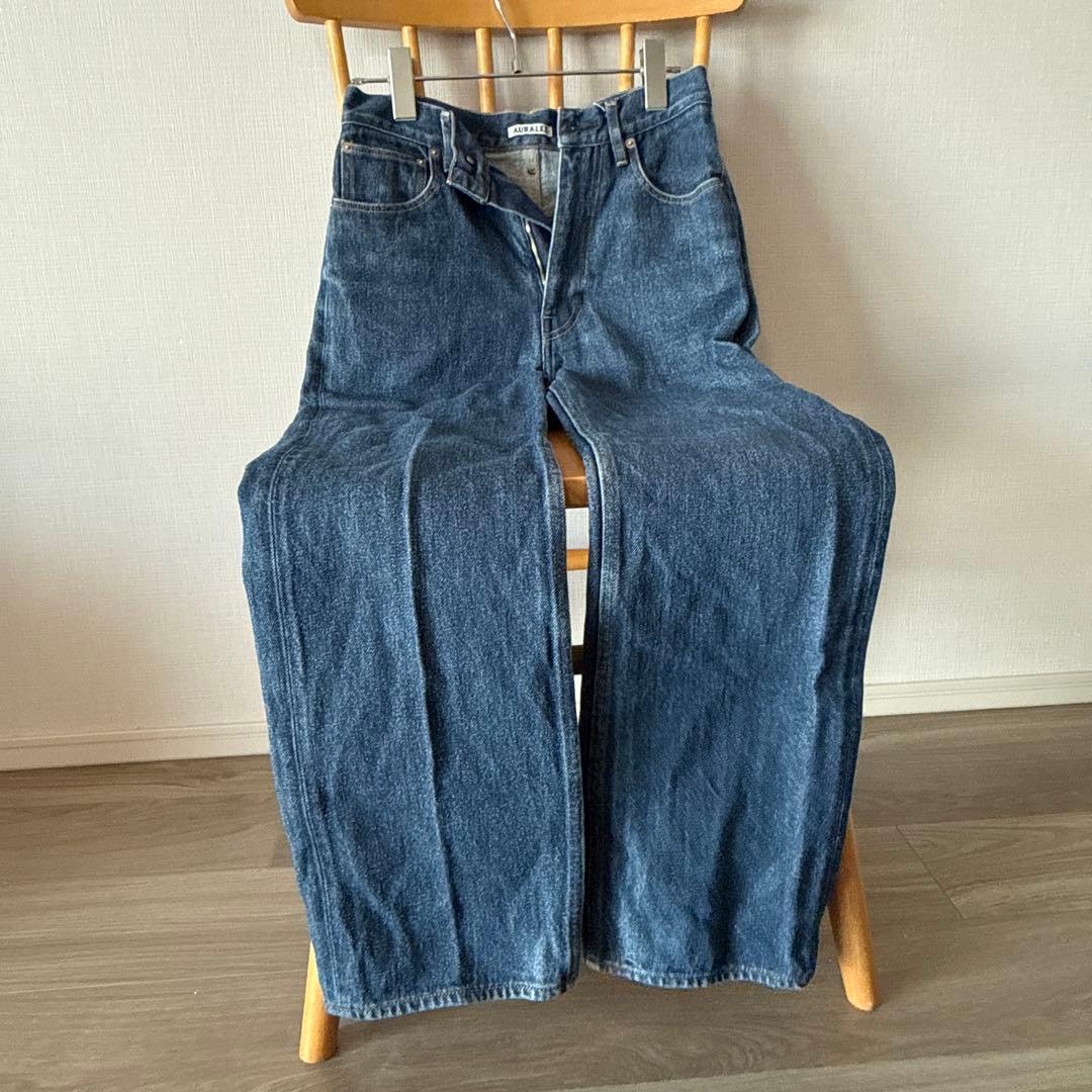 AURALEE オーラリー ハードツイスト デニム 5 ポケットパンツ 25