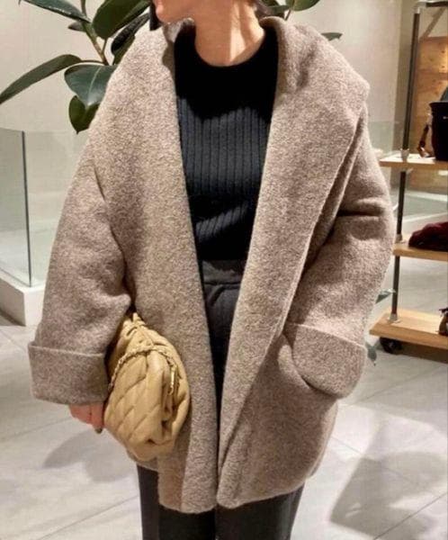 ドゥーズィエムクラス ローレン マヌージアン SHORT HOODIE GAWN