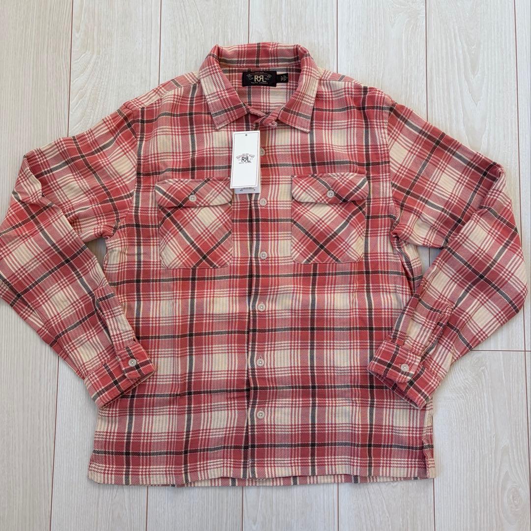 RRL ダブルアールエル　チェックシャツ　ボックスシルエット ループカラー