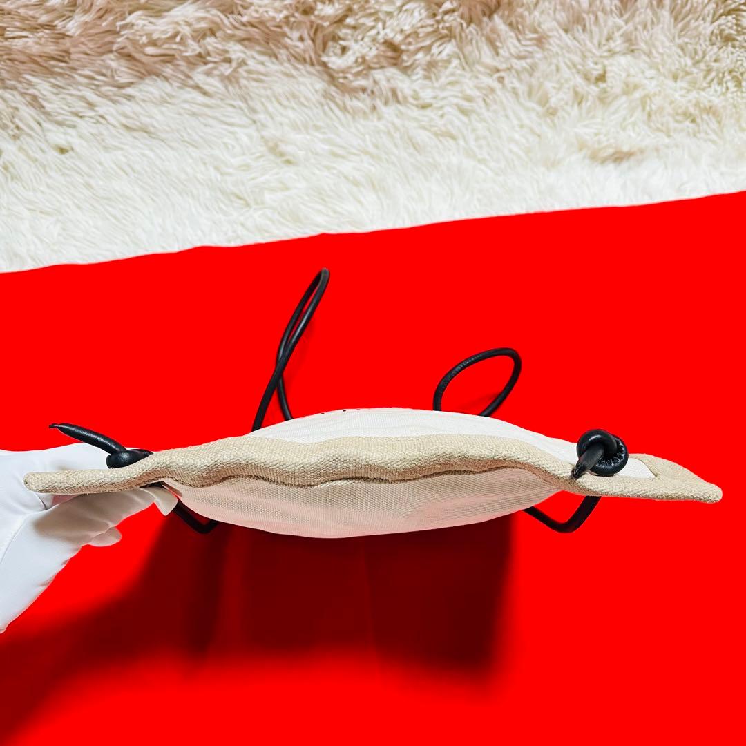 SAINT LAURENT フラットバックパック レザー キャンバス