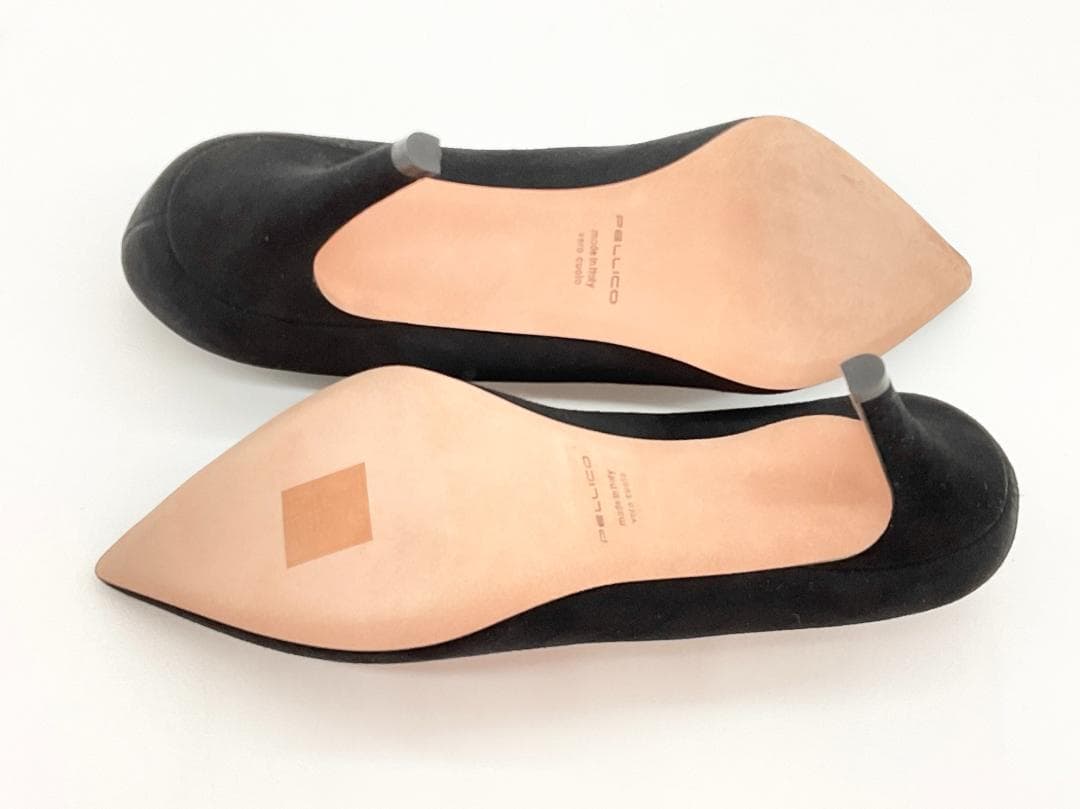 【新品】PELLICO スエード ハイヒールパンプス ブラック 34