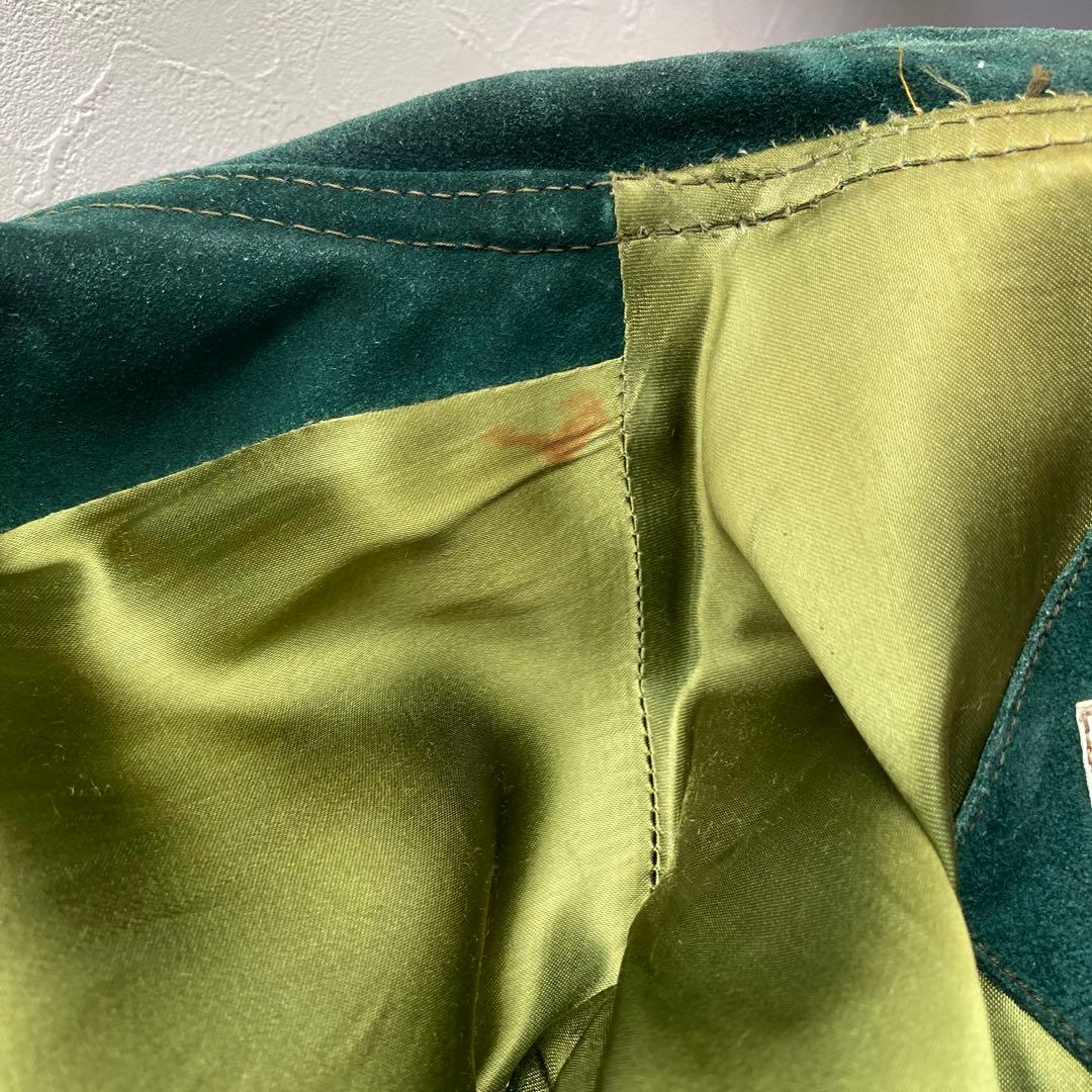 McGREGOR 推定70s ヴィンテージ　スエードレザージャケット　緑