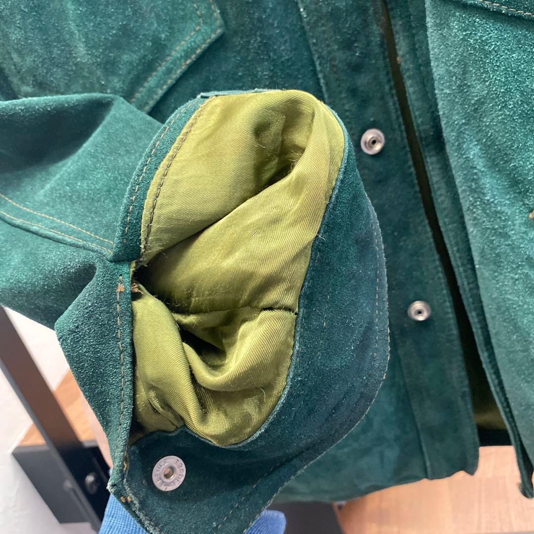 McGREGOR 推定70s ヴィンテージ　スエードレザージャケット　緑