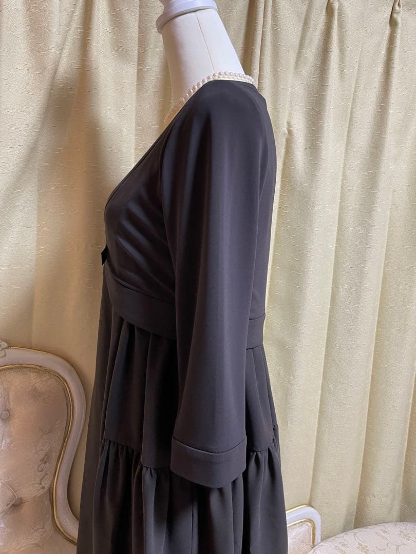 (みみ)茶色 FOXEY エンパイアドレス42 ＆ ボレロ42