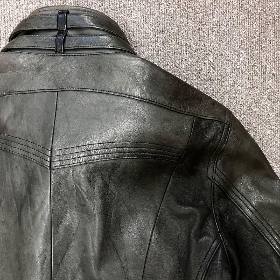 00s y2k ニコル NICOLE シングル ライダース レザー ジャケット