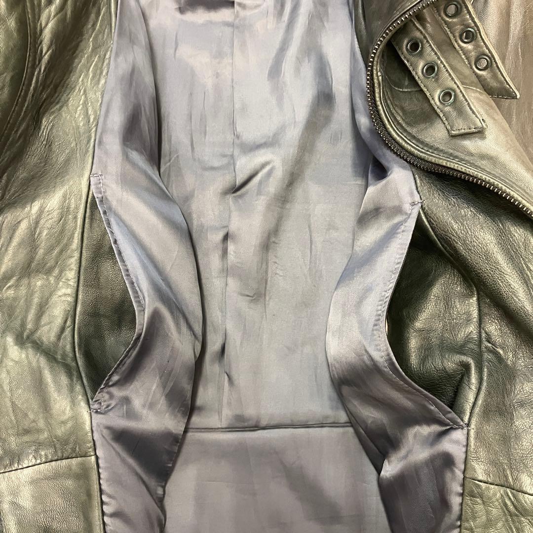 00s y2k ニコル NICOLE シングル ライダース レザー ジャケット