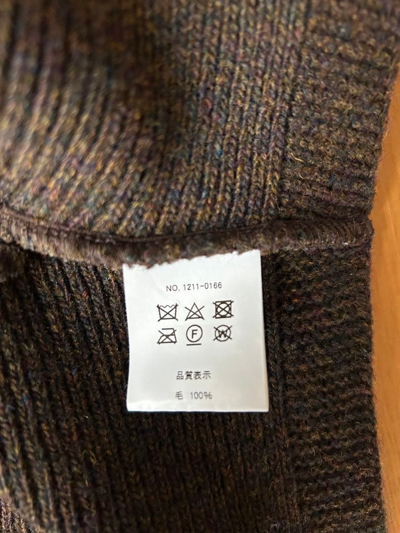 HAU neck warmer \"cape\" ダークブラウン　ネックウォーマー