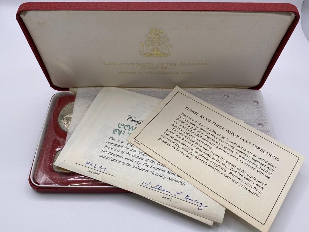 バハマ連邦 公式プルーフセット 1974年版