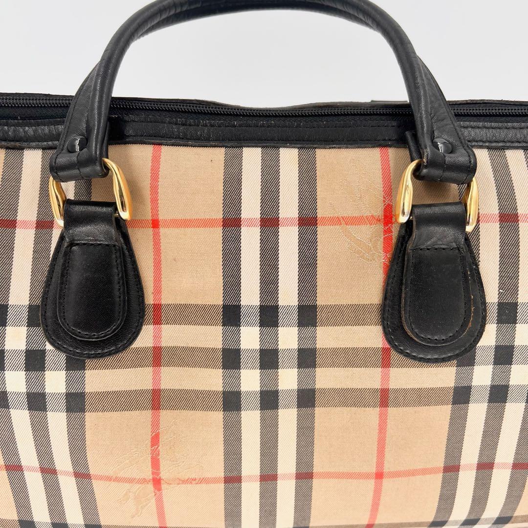 バーバリー ノバチェック ミニボストン バッグ 質屋鑑定済み