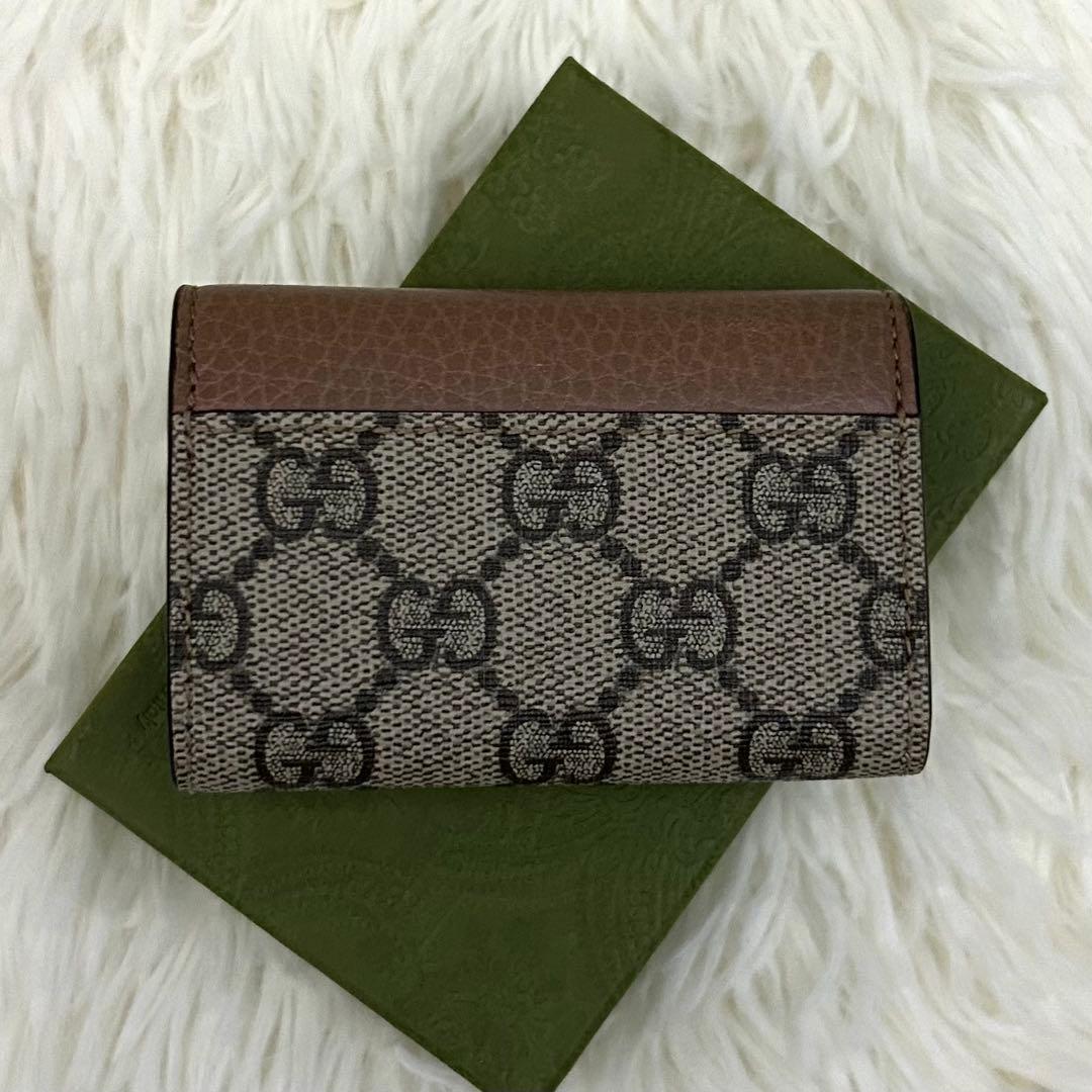 【美品】GUCCI GG柄 GGマーモント コーティング6連 キーケース
