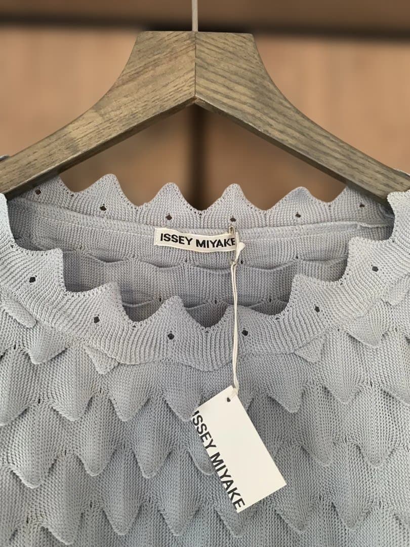 ISSEY MIYAKE イッセイミヤケ グレー ニットセーター L サイズ
