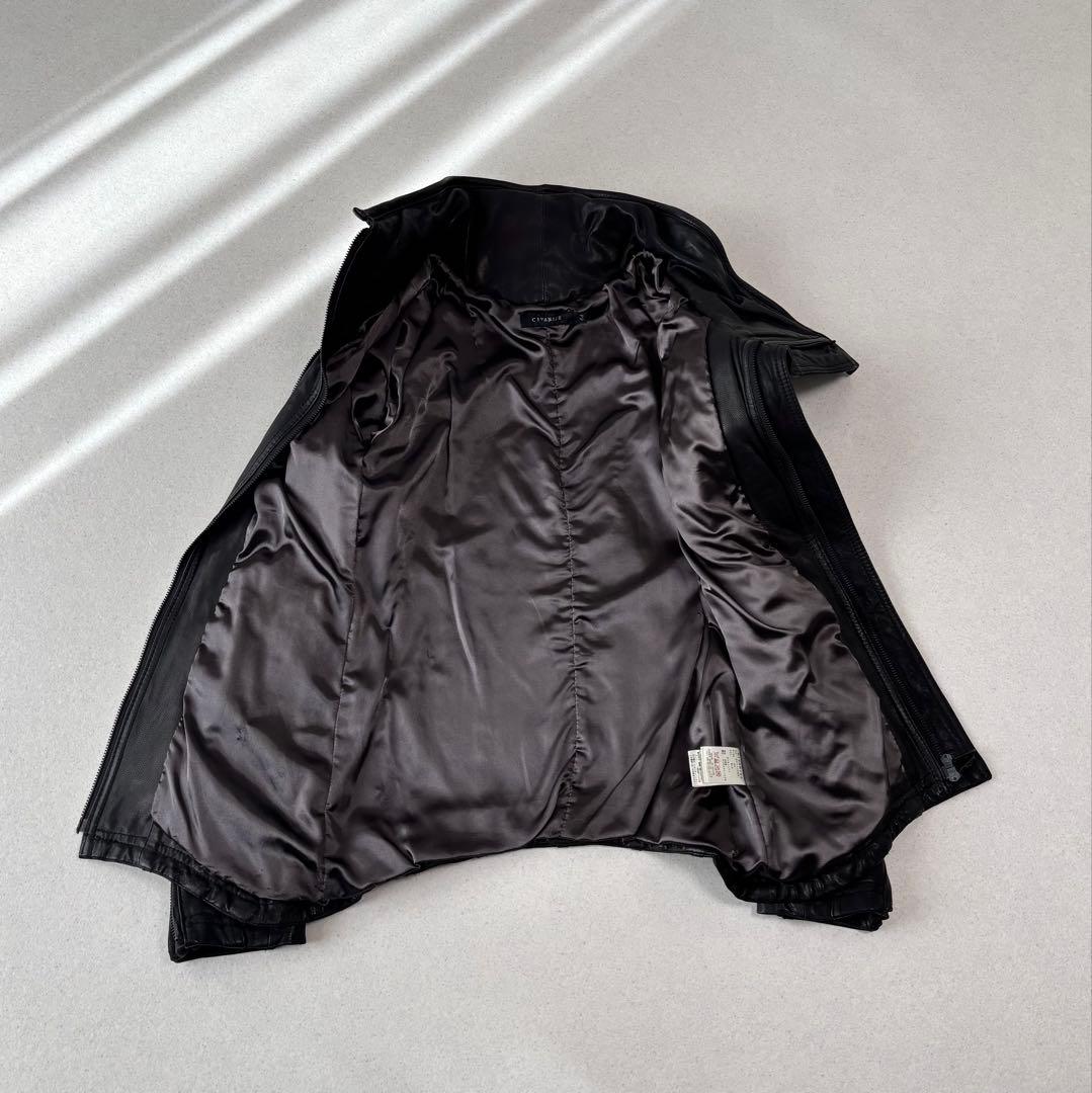 00s Y2K CIVARIZE leather jacket 変形 本革