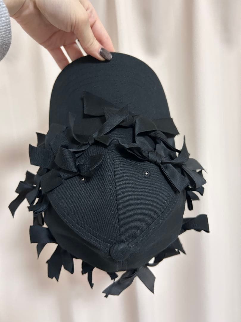 ケイスケカンダ keisukeKanda リボンまみれのキャップ 野球帽 帽子