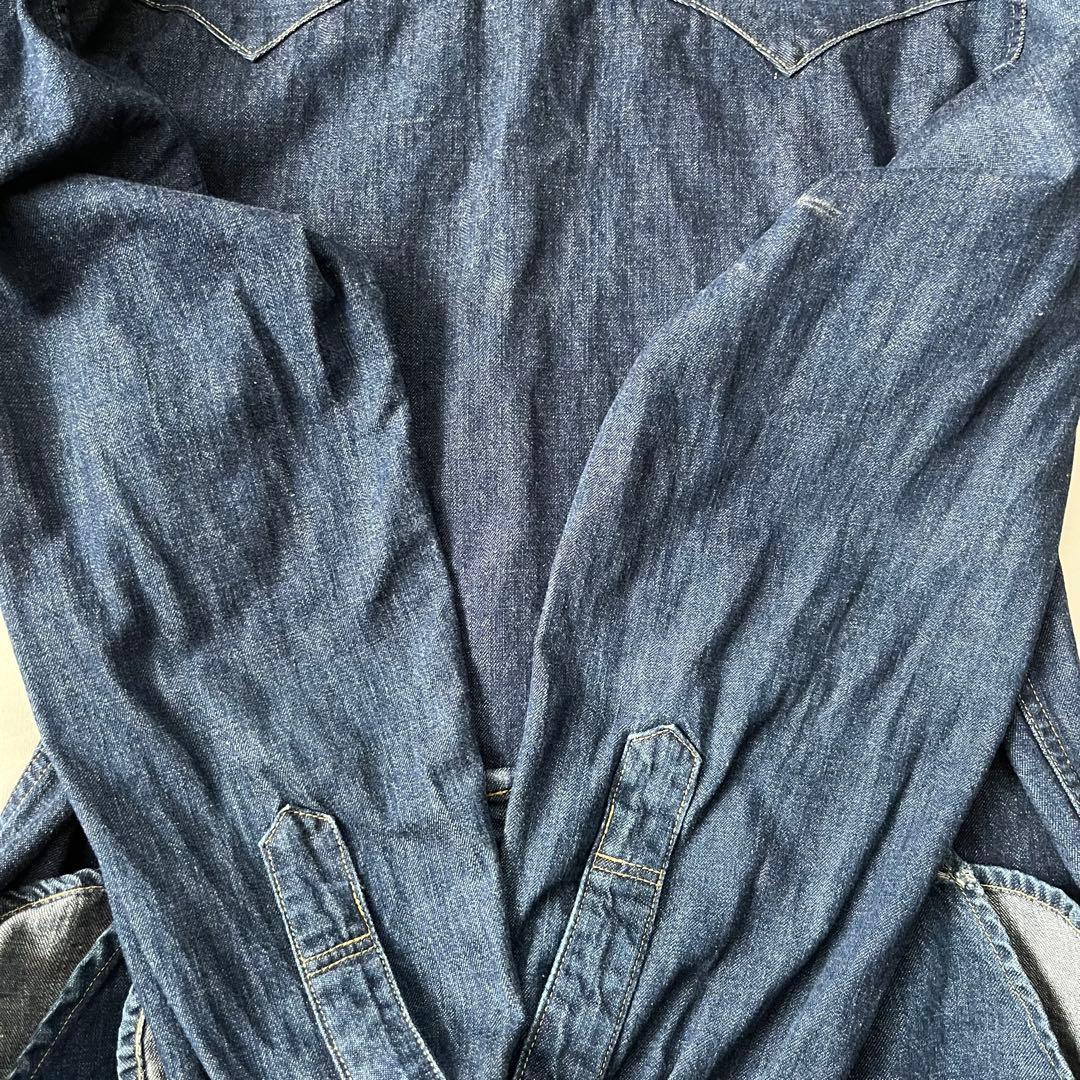 Levis ショートホーン デニム ウエスタン シャツ 日本製 リーバイス