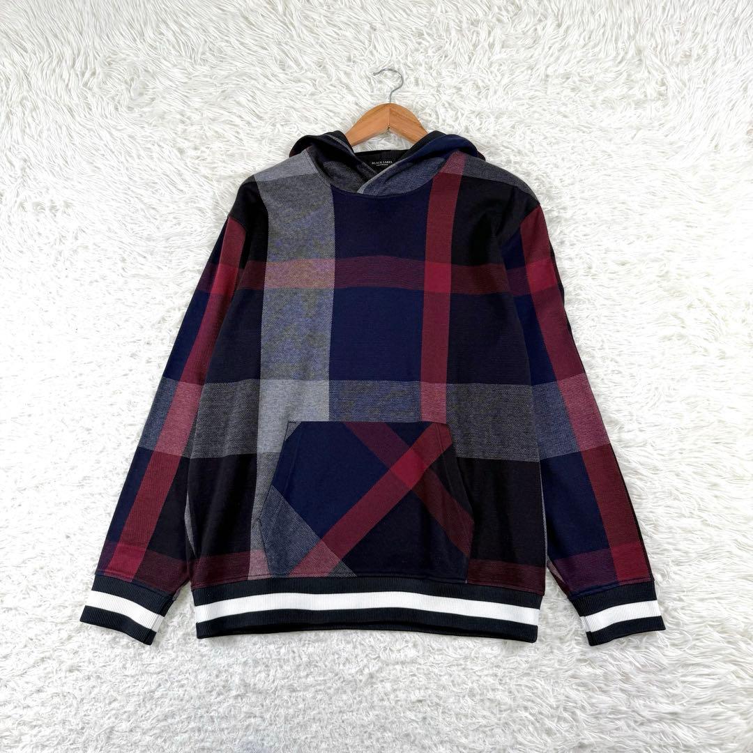美品✨ ブラックレーベルクレストブリッジ パーカー CBチェック Lサイズ