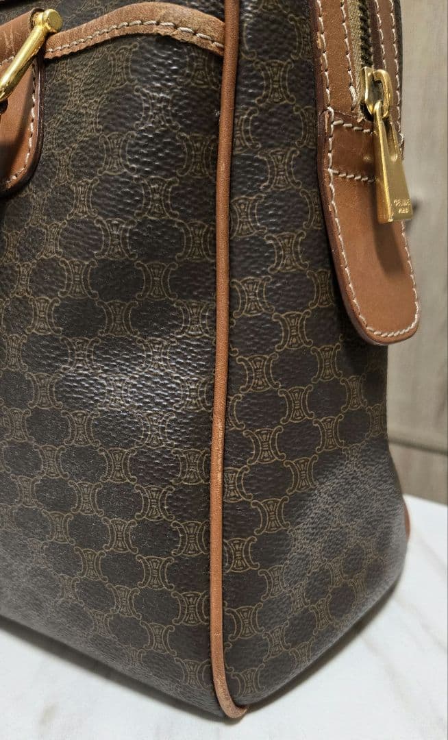 【最終お値引き】セリーヌ CELINE マカダム ボストンバッグ ハンドバッグ