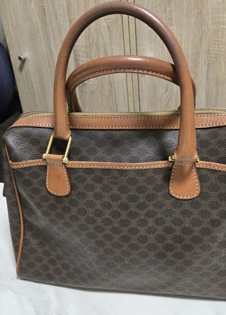 【最終お値引き】セリーヌ CELINE マカダム ボストンバッグ ハンドバッグ